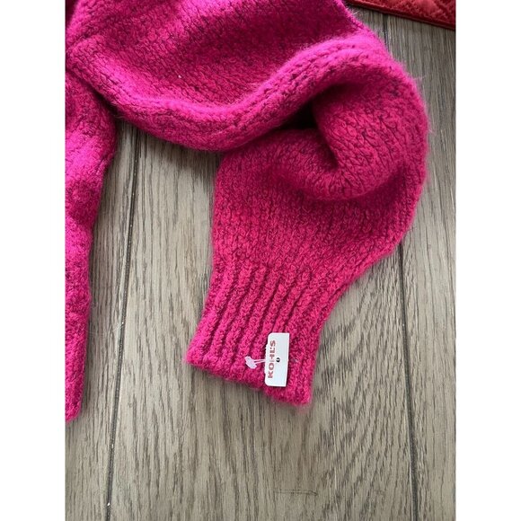 NWOT Nine West Womens Large Turtleneck Sweater Fuchsia 75% Acrylic 25% Polyester - Picture 7 of 9